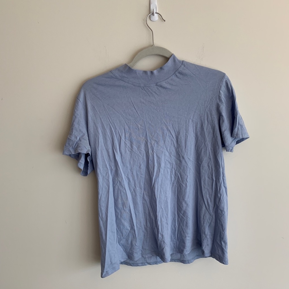 Something Navy Mock Neck